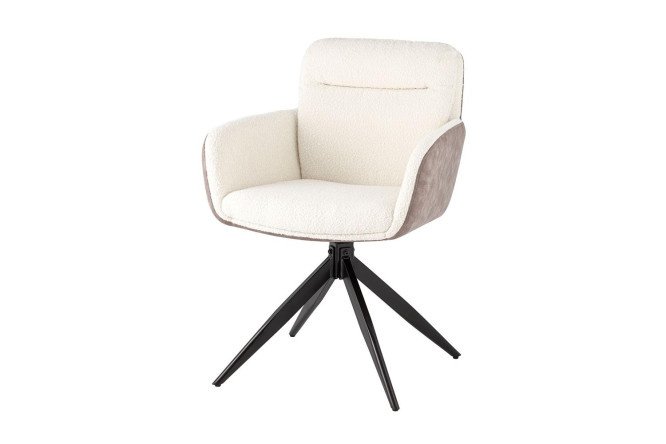 Waldo swivel dining chair with armrests 60x87x66.5 cm