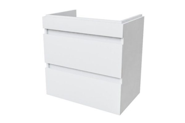 Wall-mounted cabinet with drawers IDDIS Zodiac ZOD6CB0i95 59.2 cm, frame color white, facade white