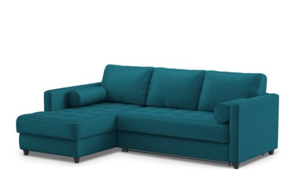 Corner sofa bed DREAMART Sheffield with left corner