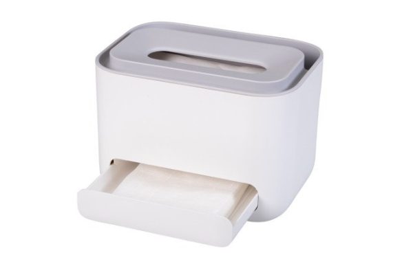 Table organizer with napkin box MITTE Soft 22x16x16 cm