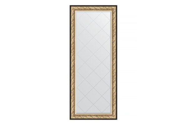 Floor mirror with engraving in a baguette frame EVOFORM baroque gold 85x205 cm