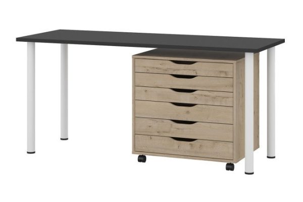 Desk Alexys 140 cm with cabinet