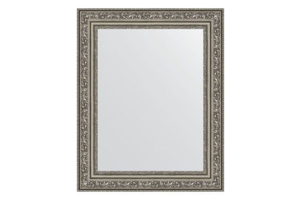 Wall mirror in a baguette frame EVOFORM BY 3008 vignette antique silver 40x50 cm