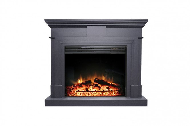 Fireplace set Royal Flame Coventry Graphite Gray with Jupiter FX New hearth
