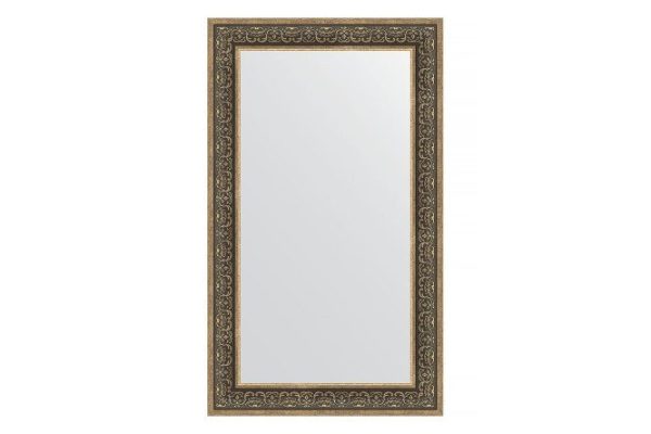 Wall mirror in a baguette frame EVOFORM silver monogram 83x143 cm