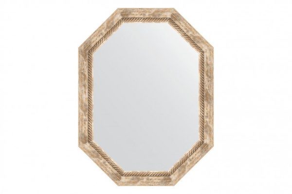 Wall mirror in a baguette frame EVOFORM Polygon BY 7119, Provence with weaving 63x83 cm