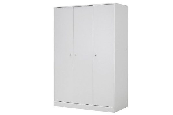 Hinged wardrobe Lastra 117x176x55 cm, gray