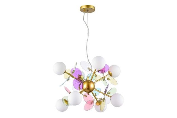 Hanging lamp Dahlia 11 sq.m., G9, 60 cm