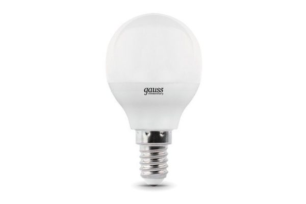 LED lamp Gauss Elementary Ball 880lm 3000K 10W, E14, Warm
