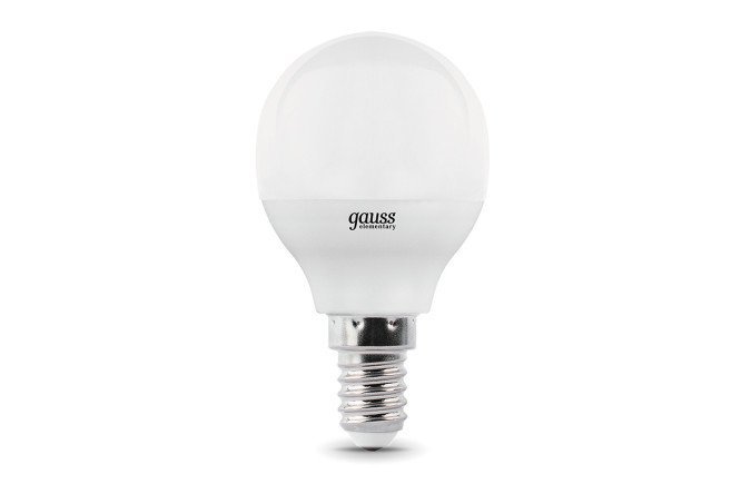 LED lamp Gauss Elementary Ball 880lm 3000K 10W, E14, Warm