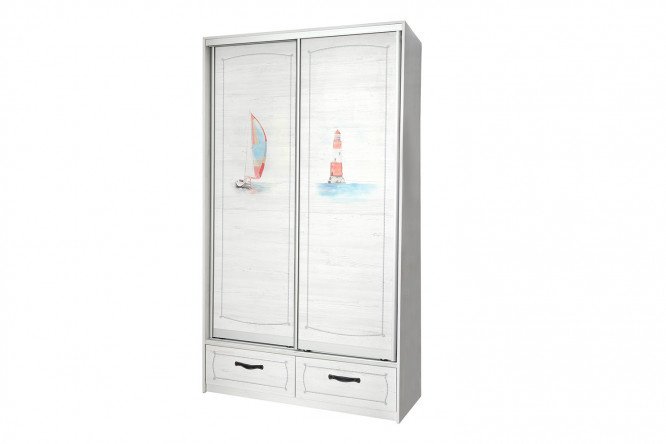 Wardrobe 2-door Regatta 122.6x224.9x60 cm