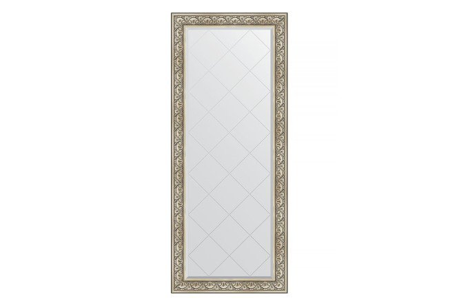 Floor mirror with engraving in a baguette frame EVOFORM baroque silver 115x205 cm