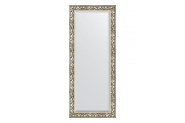 Floor mirror with bevel in a baguette frame EVOFORM baroque silver 115x205 cm