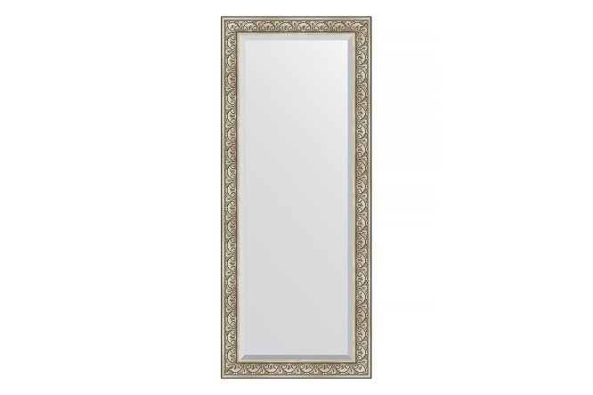 Floor mirror with bevel in a baguette frame EVOFORM baroque silver 115x205 cm