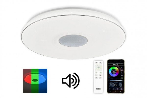 Ceiling lamp CITILUX Light Music 25 sq.m., LED, 60 cm