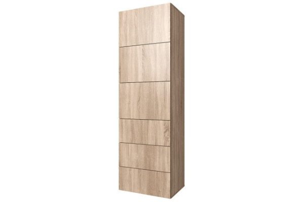 Wardrobe 3 doors and 3 drawers Oscar 60x192 with push to open, Sonoma oak