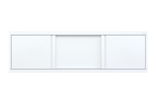 Bath screen ONIKA Odio 160 white, 159.5x49.5 cm