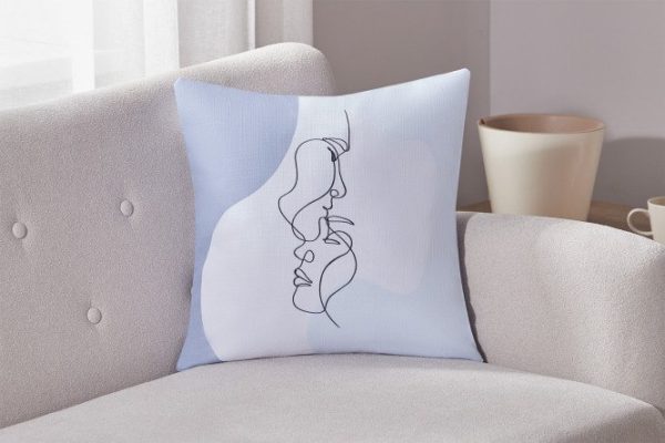 Decorative pillowcase Hall Semblantes 45x45 cm