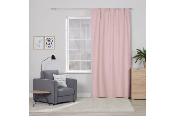 Ribbon curtain ESTUDI BLANCO Rebecca 150x275 cm, 1 piece, pink
