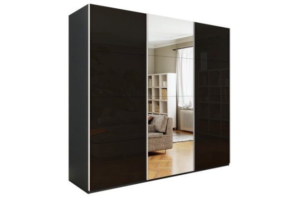 5rpla69h3r7udte6lw3vhjhw11dwlebe.jpg 3-door wardrobe Comet 240x240x66 cm, diamond gray, black