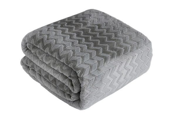 Bedspread Zigzag Polyester, 220x240 cm