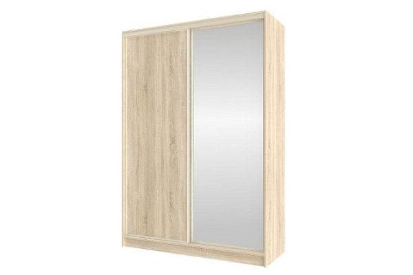 Sliding wardrobe Home 160x229.5 cm, Sonoma oak, with one mirror