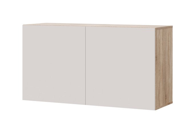 Cabinet Oscar Moon 120x64 with doors, Sonoma oak / Santiago soft