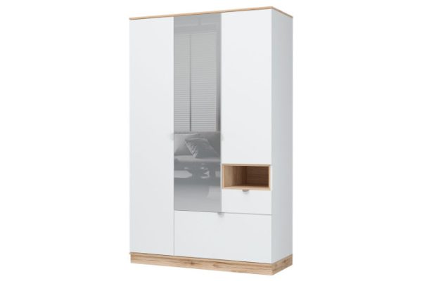 Wardrobe 3 doors with Yucca mirror