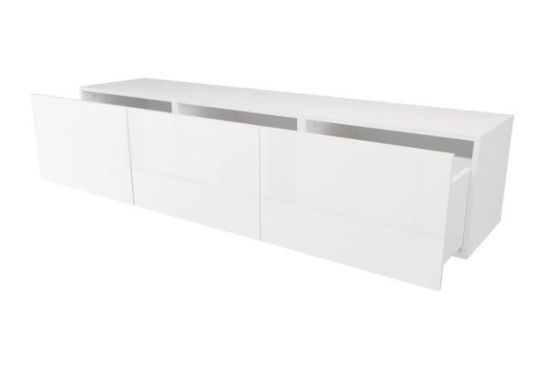 5tqzuxg8wwmxrbnqyza57dhhaj062ej0.jpg Cabinet with drawers Oscar Amika 180x38 with push to open, white / white gloss