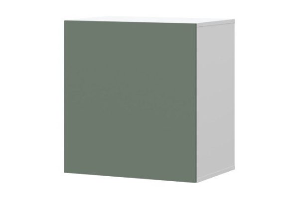 Cabinet Oscar Moon 60x64 with door, white / olive soft