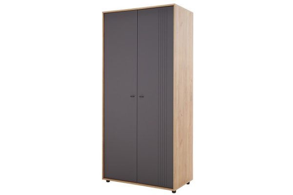 5x34p3dextle0e96e4mxkssmk1dgckbk.jpg Universal 2-leaf wardrobe Barcelona 100.1x220x56.1 cm