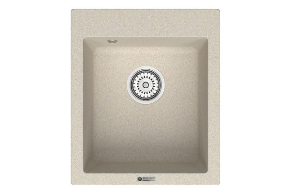 Kitchen sink POINT Dinara 42 PN3004BG, light beige 41.5x49x21.5 cm