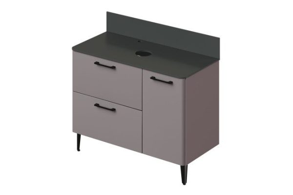 Floor cabinet Nais 2.0 100 100.5 cm, frame color amaretti, facade amaretti