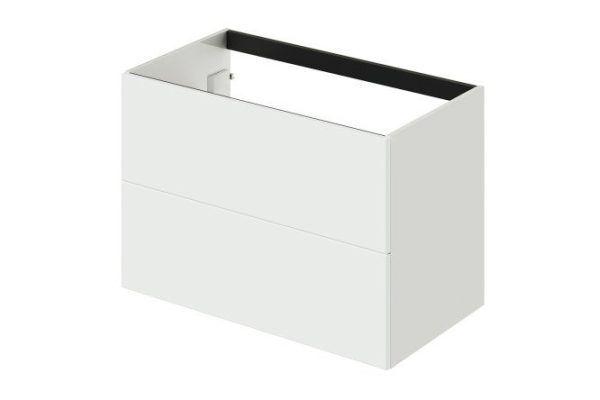 Wall-hung sink cabinet Icon 79.9 cm, frame color white gloss, front color white gloss