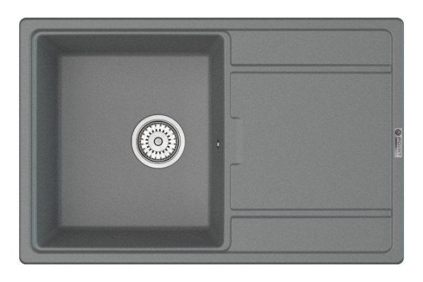 Kitchen sink POINT Laura 78 PN3005AL, gray 78x50x21.5 cm