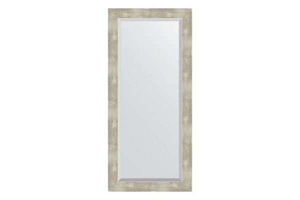Wall mirror with bevel in a baguette frame EVOFORM aluminum 61x151 cm