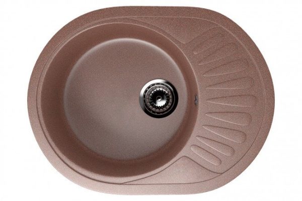 Sink with drainer ULGRAN U-107m 57x45x15.5 cm