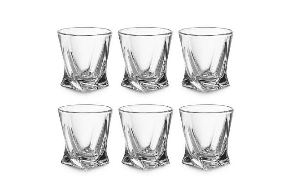 6183wmkyb3fz1jx2l95odinn5aodaqjy.jpg Set of Quadro shot glasses 55 ml, Glass, 6 pcs.