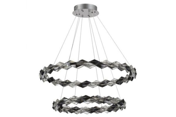 Hanging chandelier ST LUCE Diamanta 16 sq.m., LED, 80 cm