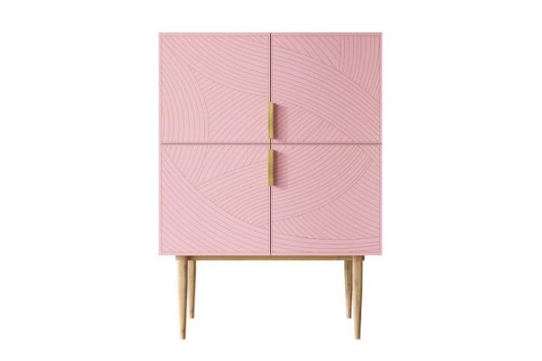 Small chest of drawers Line with 4 doors on high legs