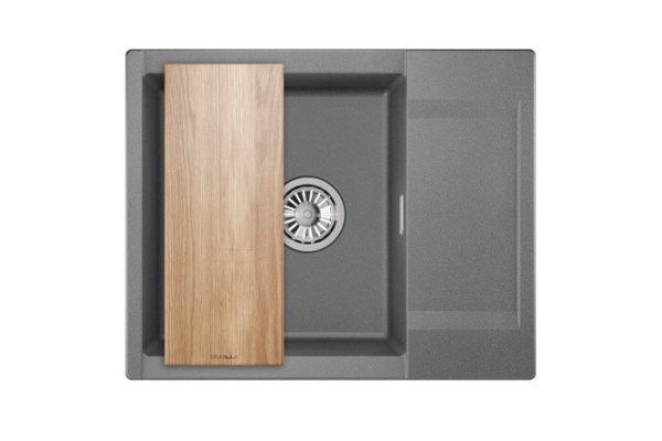 Inset sink GRANULA Estetica 6202 with drainer 62x50x22 cm