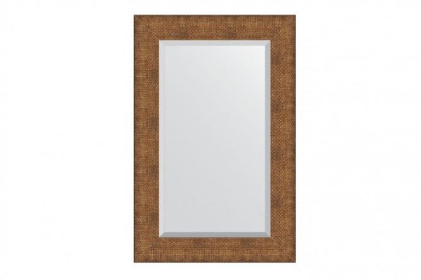 Wall mirror with bevel in a baguette frame EVOFORM BY 3946 copper chain mail 57x87 cm