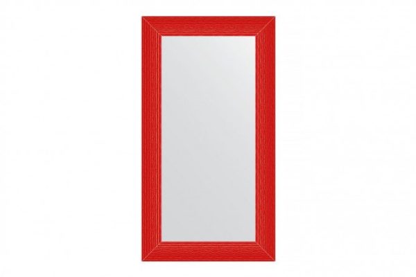 Wall mirror in a baguette frame EVOFORM BY 3902 red wave 60x110 cm