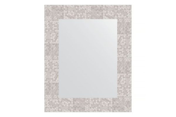 Wall mirror in a baguette frame EVOFORM BY 3019 honeycomb aluminum 43x53 cm