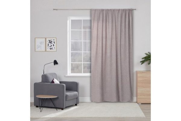 Curtain ESTUDI BLANCO Dora 180x280 cm, 1 piece, gray, coffee