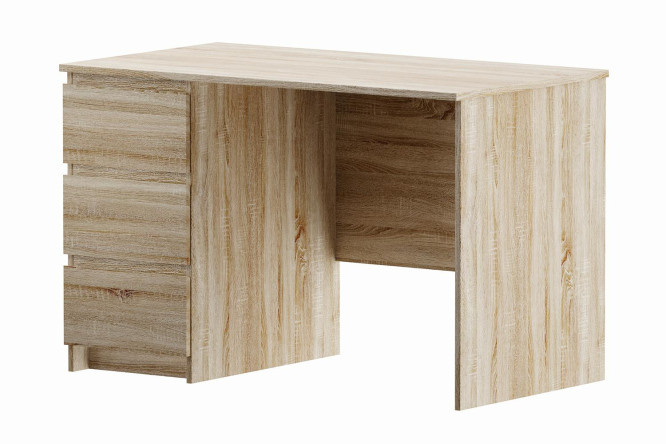 Desk 3 drawers Castor