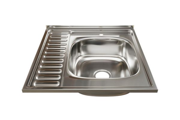 Overhead sink with drainer MIXLINE 528015 60x60x16 cm