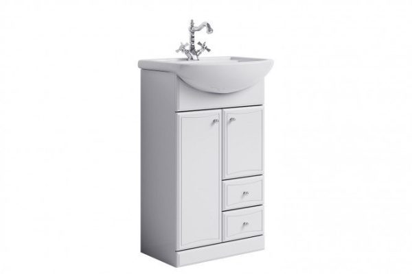 Nightstand AQWELLA Barcelona 50 cm, white