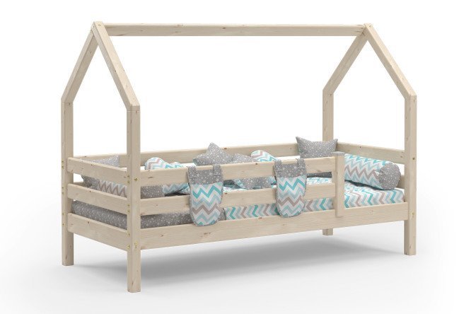 Bed with extension Sonya 80x190 cm pine color