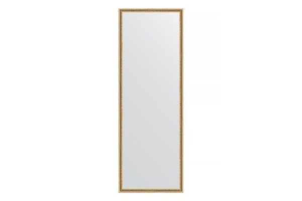 Wall mirror in a baguette frame EVOFORM BY 0709 twisted gold 48x138 cm